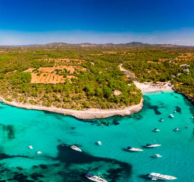 entorno del hotel rocamarina parque natural mondrago mallorca